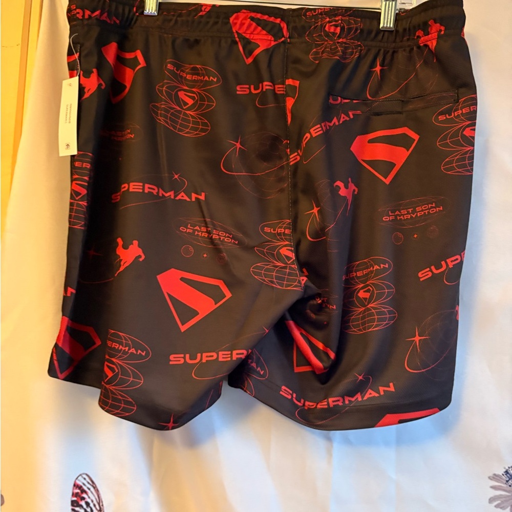 DC Comics Black and Red Superman Shorts